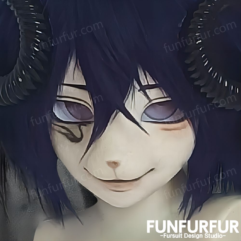 Gloomy sheep-Free Mask,Kigrumi Head, Kig Head Mask, Kemono Mask, Fursona Mask Head, Furry Costume