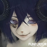 Load image into Gallery viewer, Gloomy sheep-Free Mask,Kigrumi Head, Kig Head Mask, Kemono Mask, Fursona Mask Head, Furry Costume