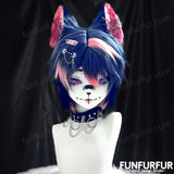 Load image into Gallery viewer, Akihabara Wolf-Free design mask, costume mask display,Custom Kigurumi head, Furry Cosplay, Fursuit Head