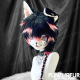 Load image into Gallery viewer, Akihabara Puppy-Free Design Order Display,Customized Kemono Mask, Handmade Kigurumi Head